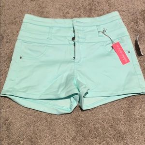 Sea foam green shorts